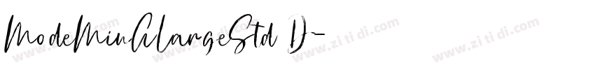 ModeMinALargeStd D字体转换